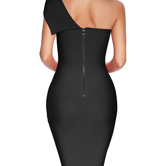 NWT Black Bodycon Mermaid Dress - Picture 3 of 4
